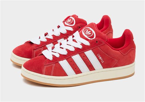 adidas campus red womens